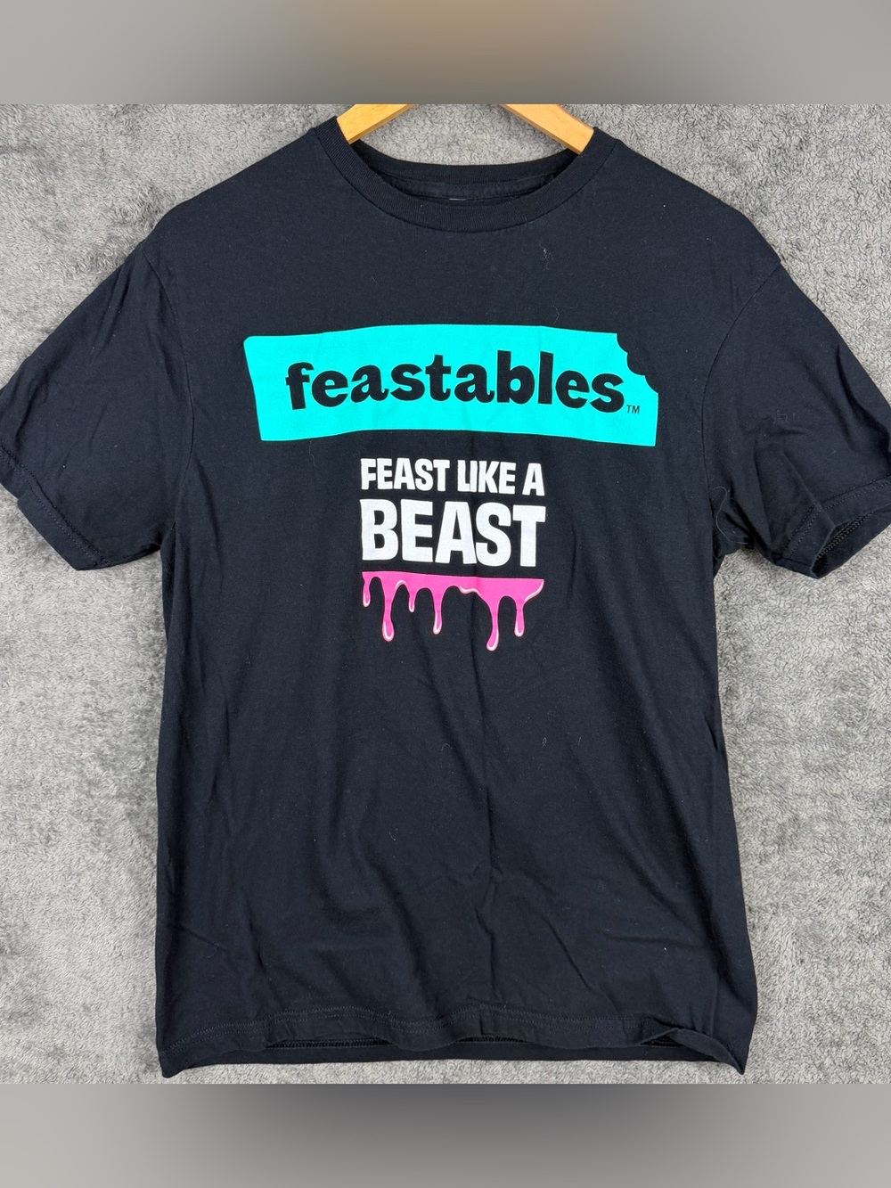 Mr Beast Chocolate Bar Shirt Feastables Mens Medium Short Sleeve